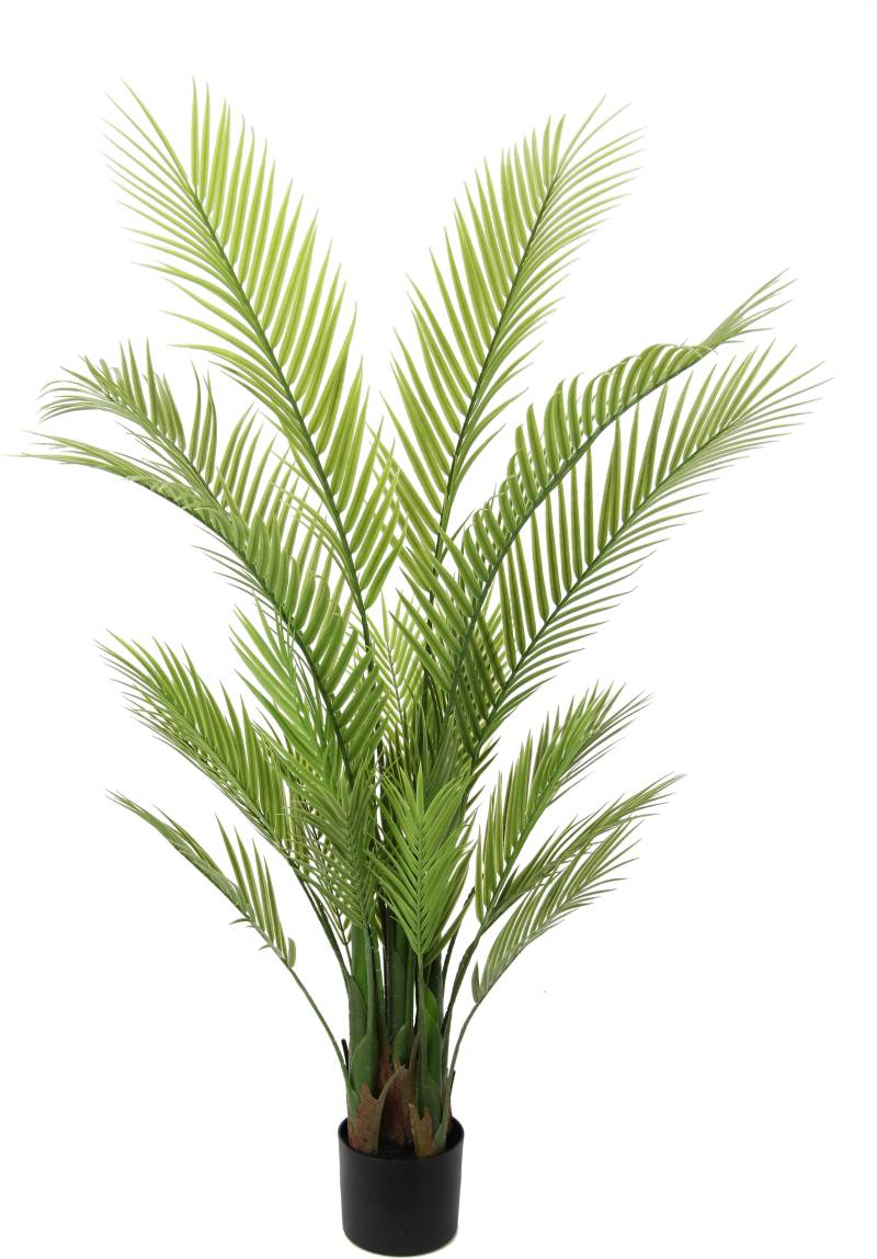 I.GE.A. Kunstbaum "Areca Palme im Topf künstlich Kunstpalme Kunstpflanze Goldfruchtpalme" Kunstbaum Dekopflanze Zimmerpflanze Zimmerpalme Tropische Grünpflanze von I.Ge.A.