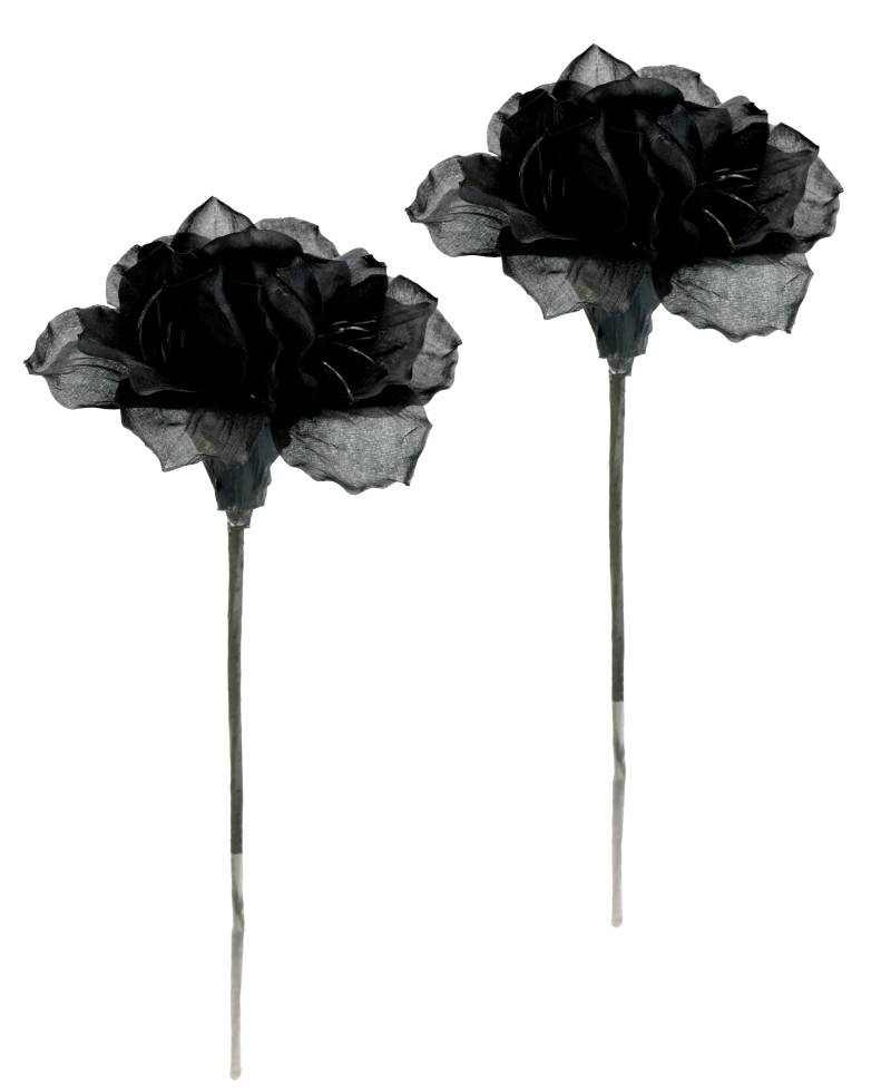 I.GE.A. Kunstblume "Amaryllis 2er Set", 60cm Blumen Zweig Dekozweig Weihnachtsdeko Weihnachtsblume Deko von I.Ge.A.