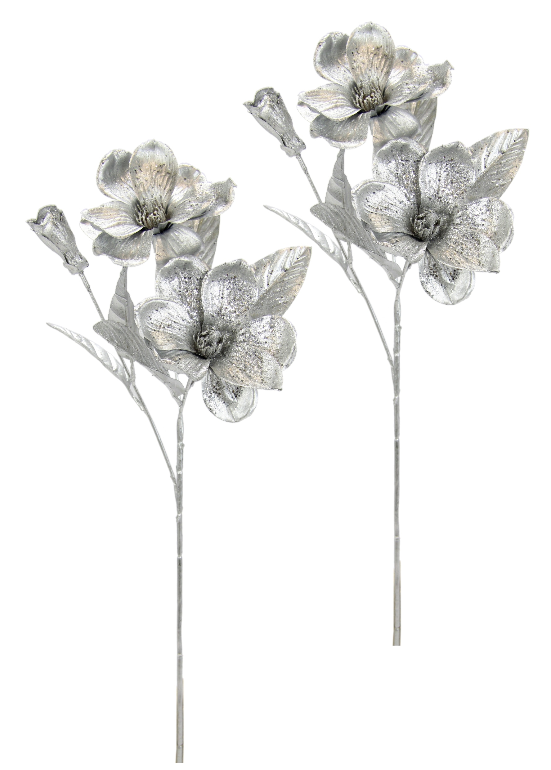 I.GE.A. Kunstblume "Magnolie" 2er Set Dekoblume Metallic Effekt glänzende Weihnachtsdeko Blüten I.GE.A. Kunstblume "Magnolie" 2er Set Dekoblume Metallic Effekt glänzende Weihnachtsdeko Blüten von I.Ge.A.