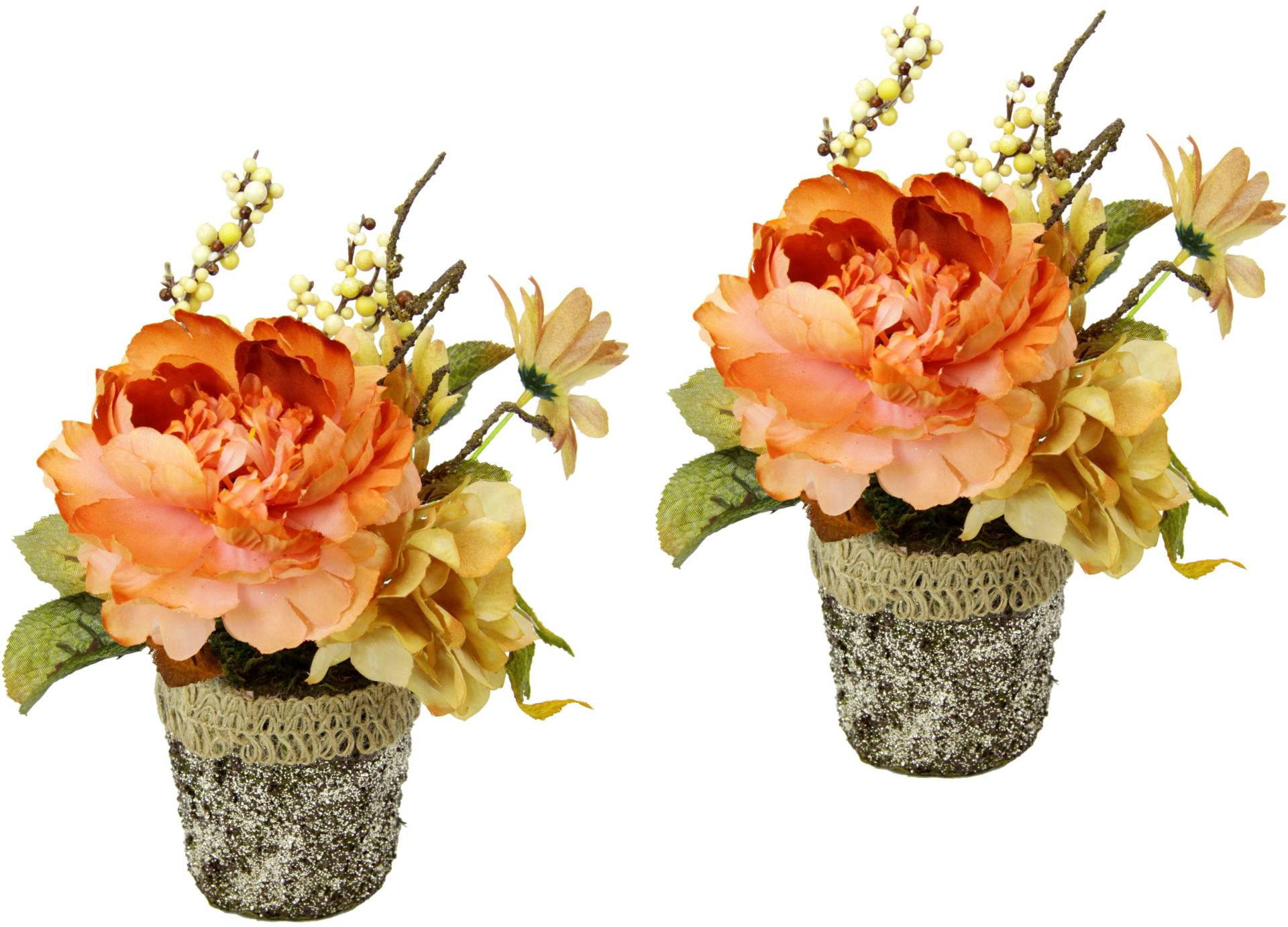 I.GE.A. Kunstpflanze "Gesteck aus Chrysantheme", Im Topf, 2er Set I.GE.A. Kunstpflanze "Gesteck aus Chrysantheme", Im Topf, 2er Set von I.Ge.A.