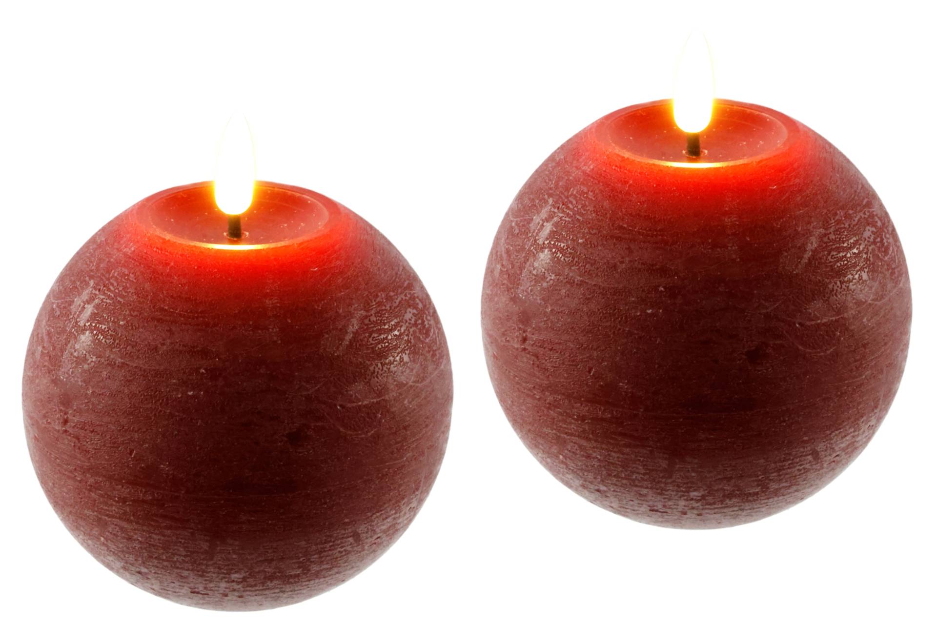 I.GE.A. LED-Kerze "LED Echtwachskerze 2er Set", Mit Timer Flackernd Stumpenkerze Adventskerzen Adventskranz I.GE.A. LED-Kerze "LED Echtwachskerze 2er Set", Mit Timer Flackernd Stumpenkerze Adventskerzen Adventskranz von I.Ge.A.