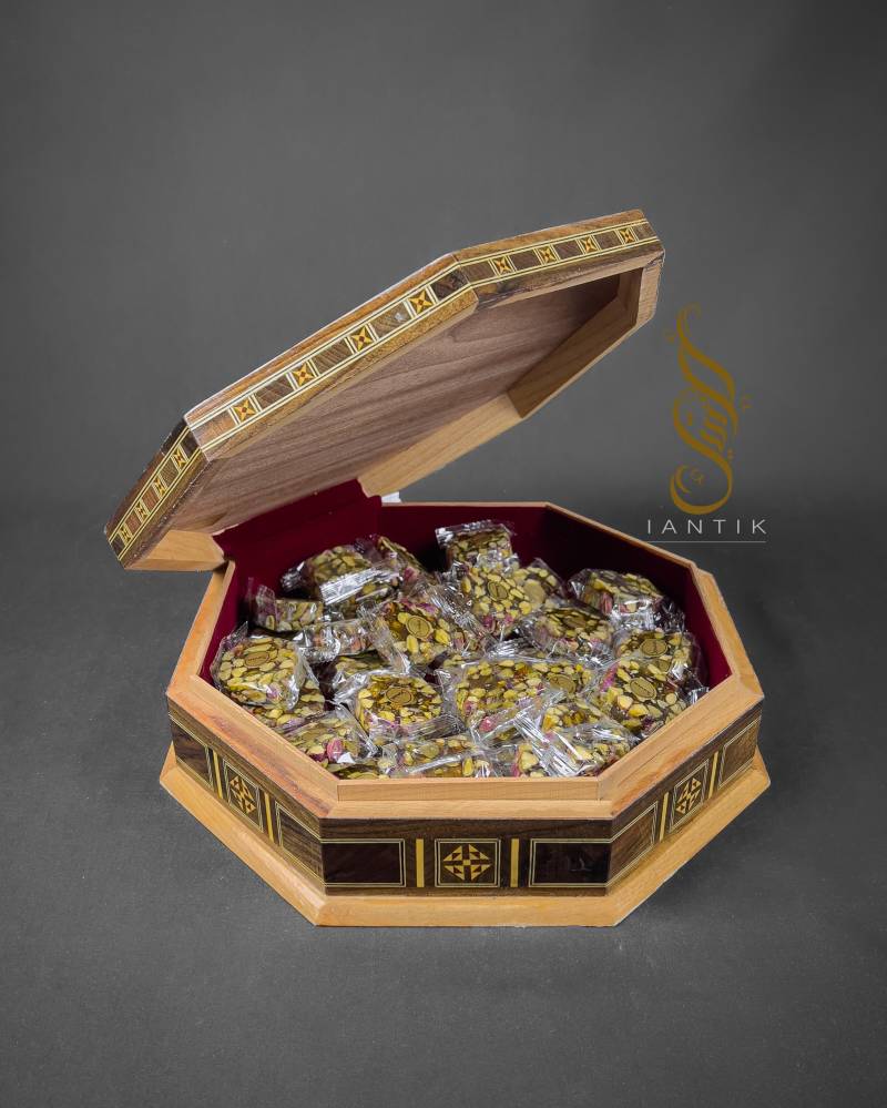 Golden Schmuck Box /Wohnkultur /Mosaik-Box-Inlay Mit Perlmutt /Weihnachtsgeschenk/-Schokoladenbox, Geschenkbox, Holzbox, Aufbewahrungsbox von IANTIK