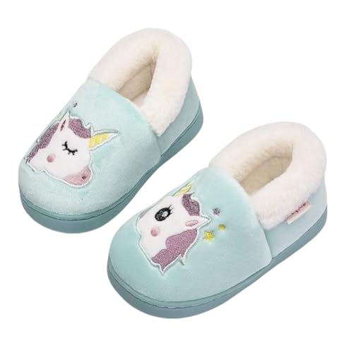 IASKDIN Hausschuhe Mädchen Jungen Pantoffeln Plüsch Warme Rutschfest Baumwolle Innenbereich Winterschuhe für Kinder von IASKDIN