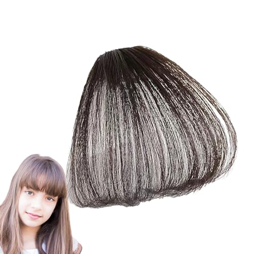 IAZE Clip-In-Pony,Pony-Haarspange,Hauchdünner Fake Pony - Easy Clip Natural Bangs Clip-In-Haarverlängerungen für den täglichen Gebrauch, Frauen, tägliche Partys, Verabredungen, Partys, Hochzeiten von IAZE