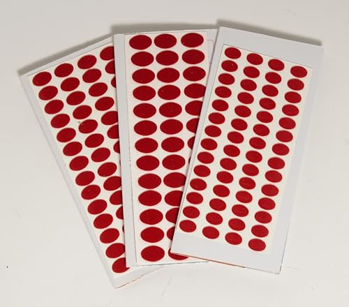 IBA Indianbeautifulart 3Er-Pack (151 Stück), Rote Stirnaufkleber Bindiya Bindis, Rundes Selbstklebendes Bindi, Stirnschmuck Für Frauen, Indisches Bindiya-Stirn-Tika von IBA Indianbeautifulart