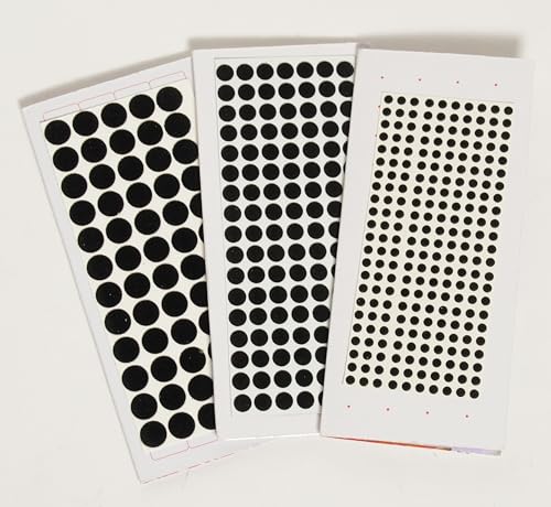 IBA Indianbeautifulart 3Er-Pack (409 Stück), Schwarze Stirnaufkleber Bindiya Bindis, Rundes Selbstklebendes Bindi, Stirnschmuck Für Frauen, Indisches Bindiya-Stirn-Tika von IBA Indianbeautifulart