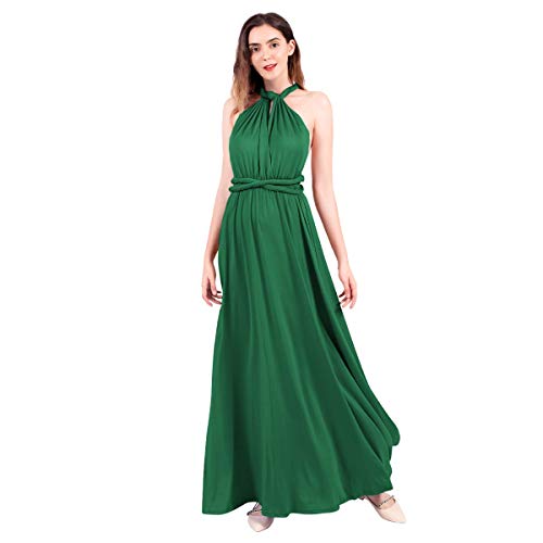 IBAKOM Abendkleider Damen Sexy Multiway Wickelkleid Elegant Abschlusskleid Sommer Strandkleid Freizeitkleider Festlich Hochzeit Brautjungfernkleid Ballkleid Partykleid von IBAKOM