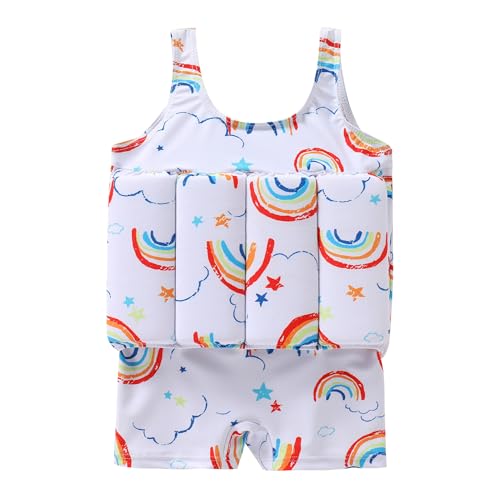 IBAKOM Badeanzug Kinder Mädchen Float Suit One-Piece Auftrieb Schwimmanzug Verstellbarem Schwimmhilfe Bademode Swimsuit Badebekleidung Auftriebsbademode Schwimmkraft Kinderweste weiß 3-4 Jahre IBAKOM Badeanzug Kinder Mädchen Float Suit One-Piece Auftrieb Schwimmanzug Verstellbarem Schwimmhilfe Bademode Swimsuit Badebekleidung Auftriebsbademode Schwimmkraft Kinderweste weiß 3-4 Jahre von IBAKOM