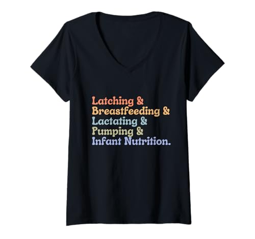 Damen Stillberaterin Stillberaterin IBCLC T-Shirt mit V-Ausschnitt Damen Stillberaterin Stillberaterin IBCLC T-Shirt mit V-Ausschnitt von IBCLC Lactation Consultant Breastfeeding Life