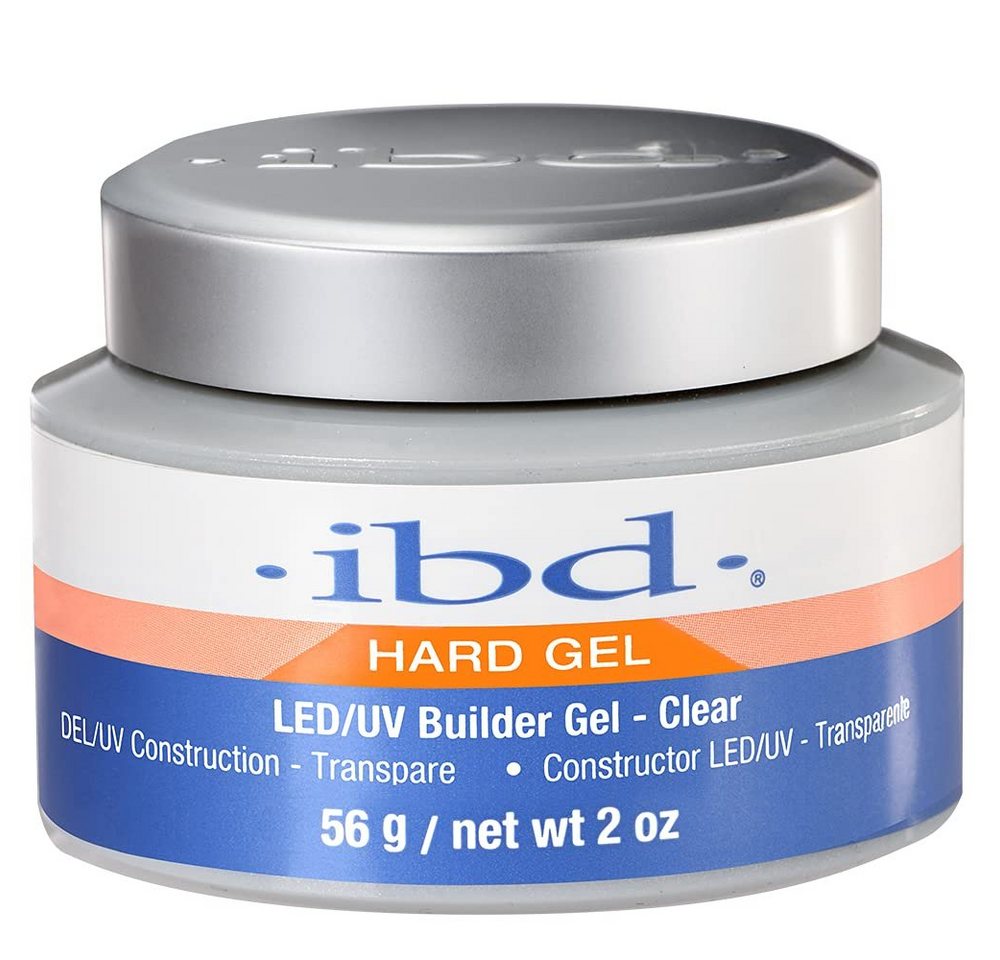 IBD UV-Gel IBD Aufbaugel Hard Gel LED/UV Builder Gel, Clear, 1er Pack (1 x 56 g), 1-tlg., hohe Haftung, langlebig, splittert nicht - Made in USA von IBD