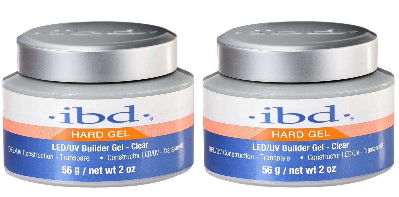 IBD UV-Gel IBD Aufbaugel Hard Gel LED/UV Builder Gel, Clear, 1er Pack (1 x 56 g), 2-tlg., hohe Haftung, langlebig, splittert nicht - Made in USA von IBD