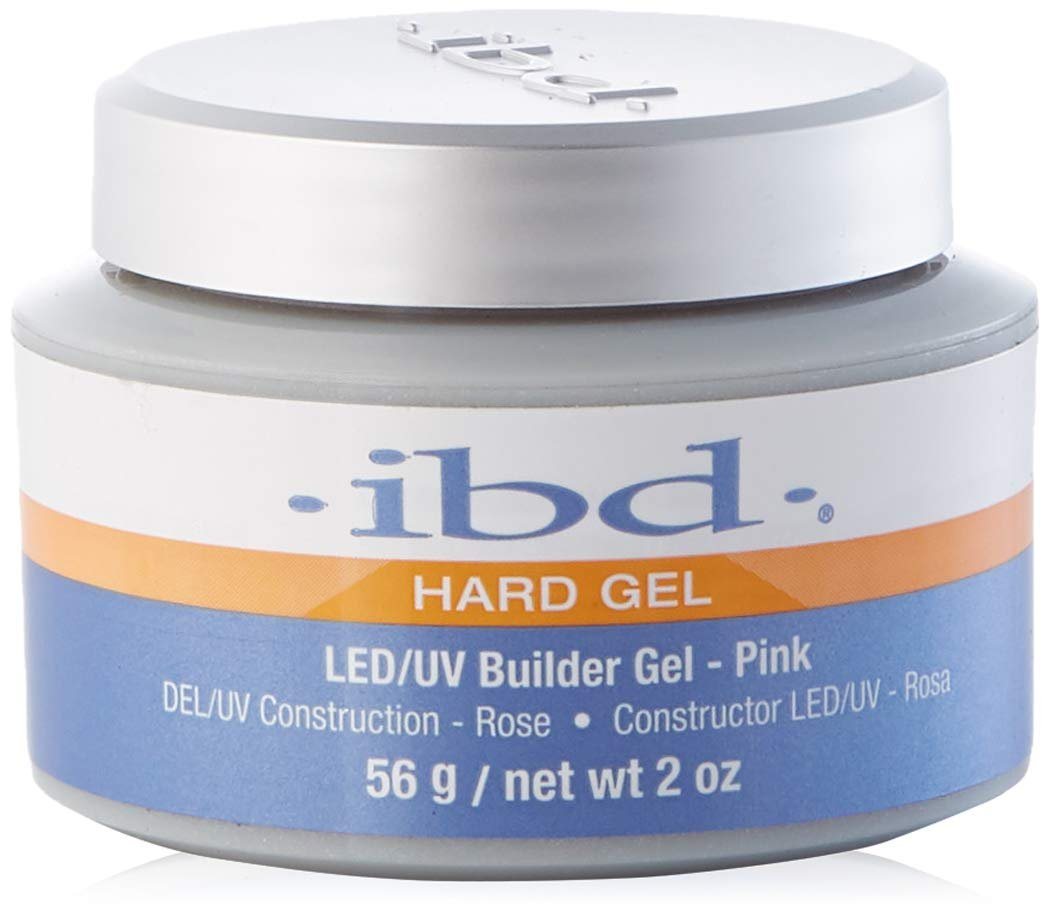 IBD UV-Gel IBD Aufbaugel Hard Gel LED/UV Builder Gel, Pink, 1er Pack (1 x 56 g), 1-tlg., hohe Haftung, langlebig, splittert nicht - Made in USA von IBD