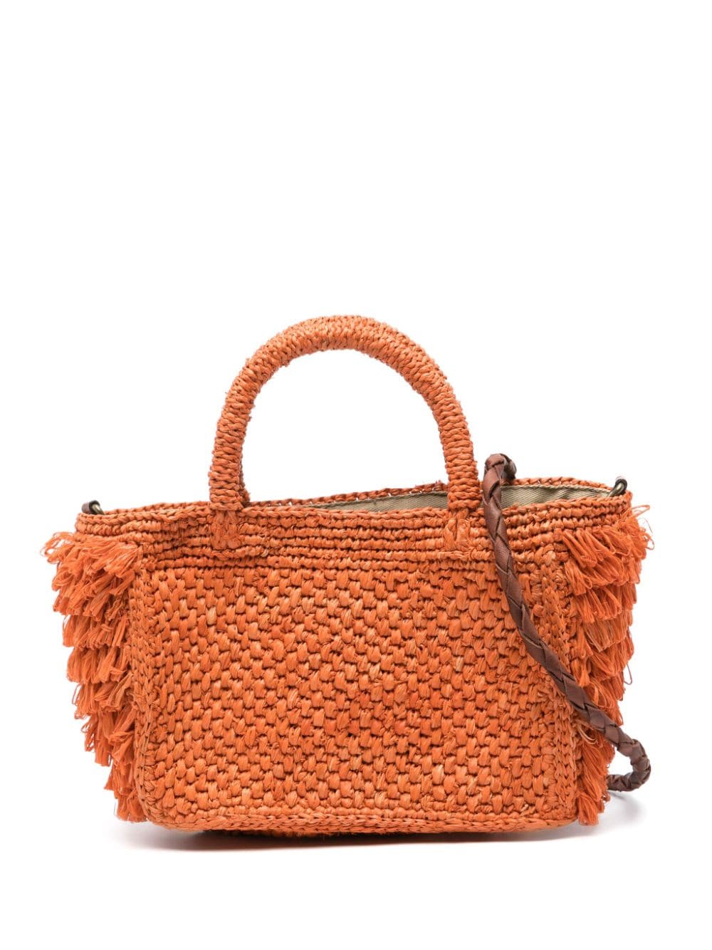 IBELIV Cocktail Handtasche aus Bast - Orange von IBELIV