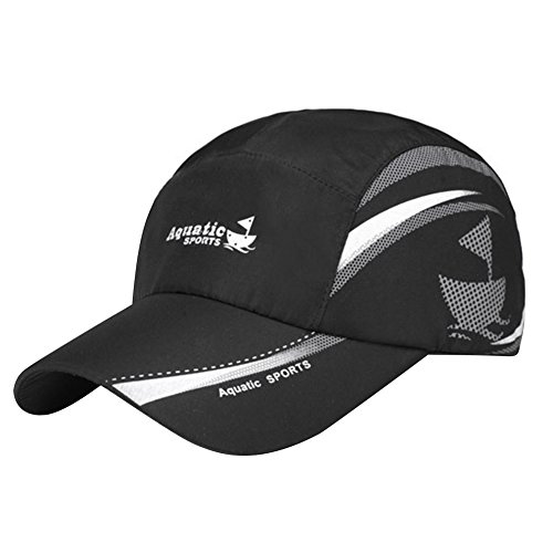 Baseball Cap Herrenbaseballkappe Schnelltrocknend Damen Baseballmütze Sport Cap Faltbar Sonnenhut Leicht Einstellbar Baseball Ultradünn Atmungsaktiv Wasserdicht Hut Draußen Camping Sport Reisen Cap von IBLUELOVER