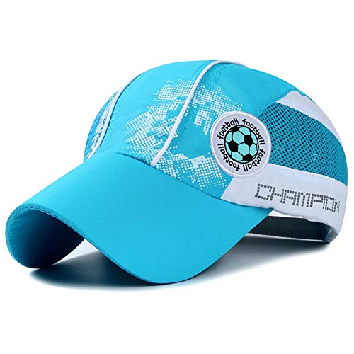 Baseball Cap Junge Mädchen Baseballmütze Kinder Sommer Sonnenhut Schnell Trocknend Hut Verstellbar Schirmkappe Snapback Cap Fußball Baseball Kappen Outdoor Reisen Baseballkappe Sport Sonnen Basecap von IBLUELOVER