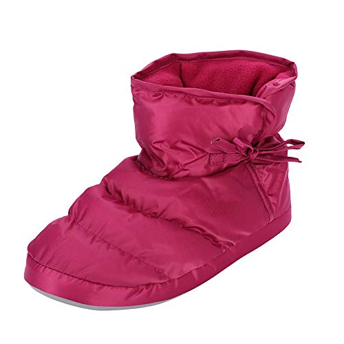 Daunenschuhe Boot Damen Herren Winter Hausschuhe Bowknot Indoor Schuhe Warm Pantoffeln Knöchel Cover Hüttenschuhe Flache Sohle Slipper Down Weihnachten Geschenk für Winter Herbst Frühling von IBLUELOVER