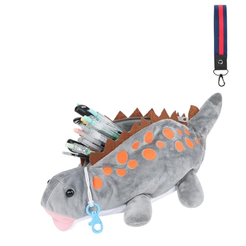 IBLUELOVER Federmäppchen Federtasche Große Kapazität Mäppchen Dinosaurier Stiftetasche Studenten Schule Büro Schulmäppchen Lustige Pencil Case für Junge Mädchen Jugendliche von IBLUELOVER