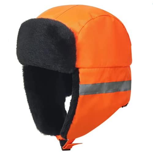 IBLUELOVER Trappermütze Herren Damen Fliegermütze Warm Russische Mütze Winddicht Wasserdicht Pilotenmütze Baumwolle Wintermütze mit Ohrenklappen Fellmütze Outdoor Schneehut für Skifahren Radfahren von IBLUELOVER