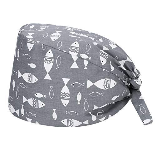 Kopftücher Damen Herren Arbeitshut Schönheit Staubkappe Einstellbar Cap Kochmütze Baumwolle Cap Experimentelle Schnürkappe Arbeitskappe Kopftuch Freizeitmütze Hut Kurzes Langes Haar Koch Kappe von IBLUELOVER