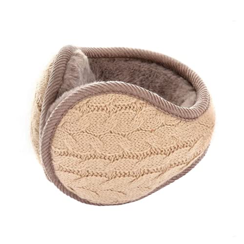 Ohrenschützer Damen Herren Rückentragend Earmuffs Plüsch Ohrenwärmer Faltbare Winterzubehör Outdoor Ski Verdickt Ohrenschutz Laufen Ohrwärmer Wandern Earband für Camping Bergsteigen (Khaki) von IBLUELOVER