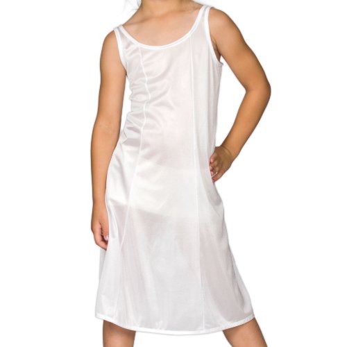 I.C. Collections Big Girls White Sleek Nylon Slip - Tea Length, 16 von IC Collections