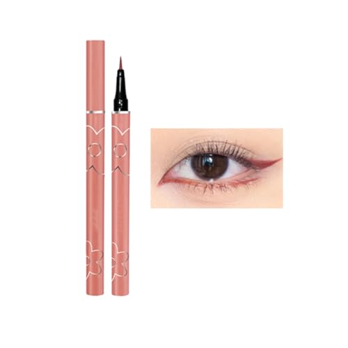 Liquid Eyeliner,Wisch,Wasserfest,Langanhaltender,flüssiger Eyeliner mit Präzisions-Faserspitze Makeup Eye Liner für perfektes Auftragen (Rosa) von ICATUENY