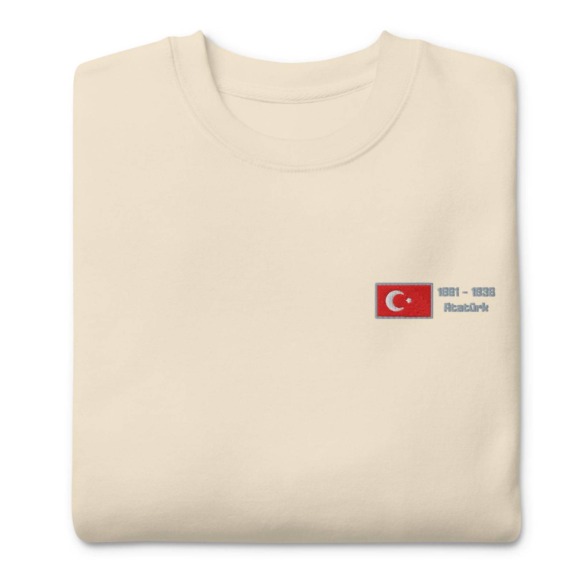 Atatürk Pullover Strick Design Mit Türkei Flagge - Unisex-Premium-Pullover von ICCDesignsCo