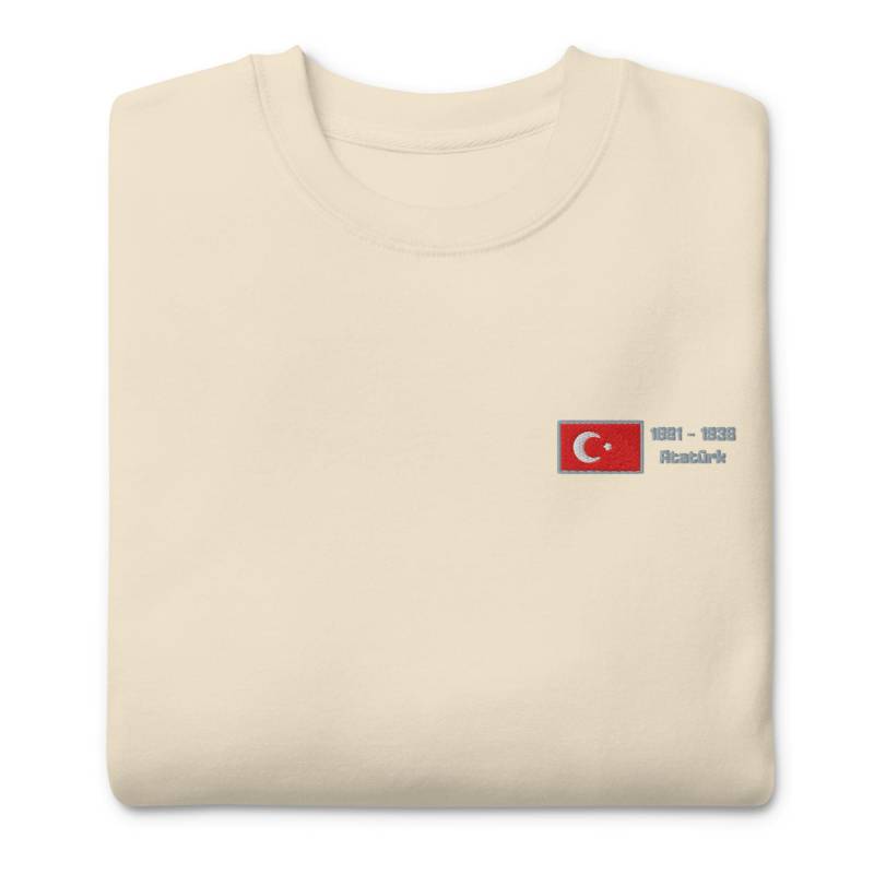 Atatürk Pullover Strick Design Mit Türkei Flagge - Unisex-Premium-Pullover von ICCDesignsCo