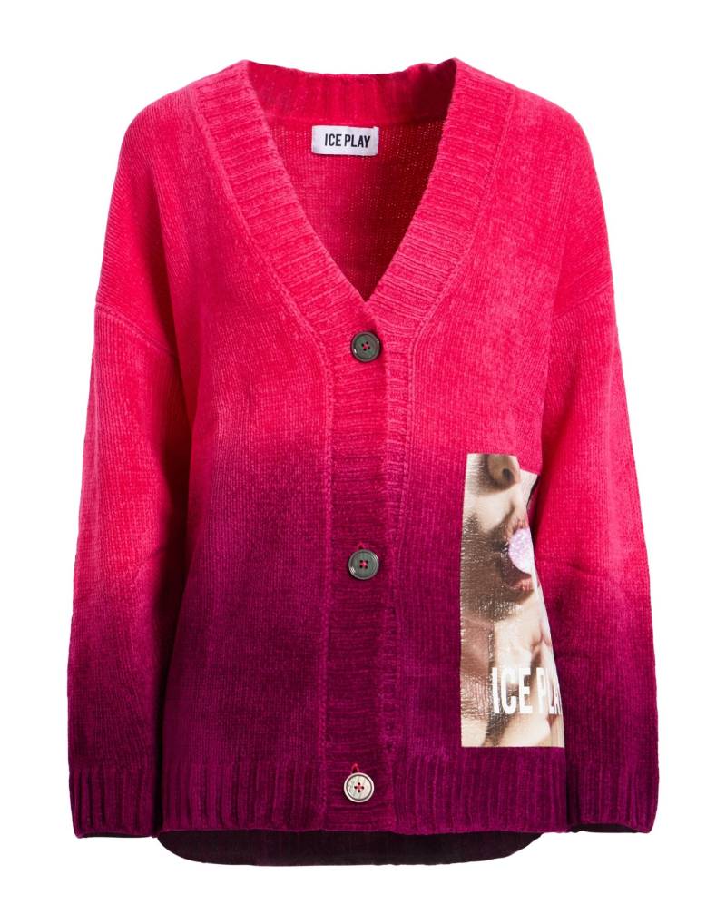 ICE PLAY Strickjacke Damen Fuchsia von ICE PLAY