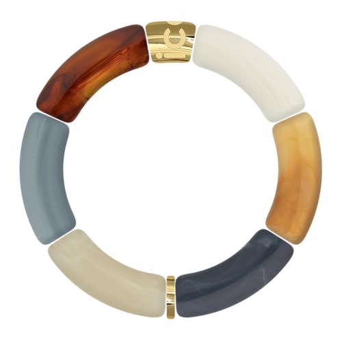 ICE Jewellery – Bella Armband Chalk Brown Blue – Modisches Armband für Damen – Braun und Blau (024177), Einheitsgröße, Acryl, Acryl von ICE-WATCH