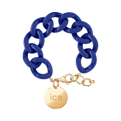 ICE - Jewellery - Chain bracelet - Lazuli blue - Gold - Kettenarmband mit blaufarbenen XL-Maschen für Frauen, geschlossen mit einer goldenen Medaille (020921) von ICE-WATCH