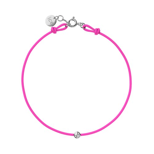 ICE Jewellery - Diamond bracelet - Kordel Neon rosa (021100) von ICE-WATCH