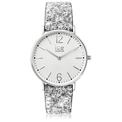 ICE-WATCH - CITY madame Silver - Silbergraue Damenuhr mit nylonarmband - 001427 (Small) von ICE-WATCH