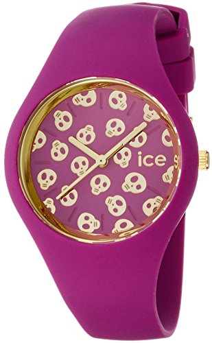 ICE-WATCH Damen - Armbanduhr Ice Skull Analog Quarz Silikon ICE.SK.DAM.S.S.15 von ICE-WATCH