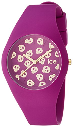 ICE-WATCH Damen - Armbanduhr Ice Skull Analog Quarz Silikon ICE.SK.DAM.U.S.15 von ICE-WATCH