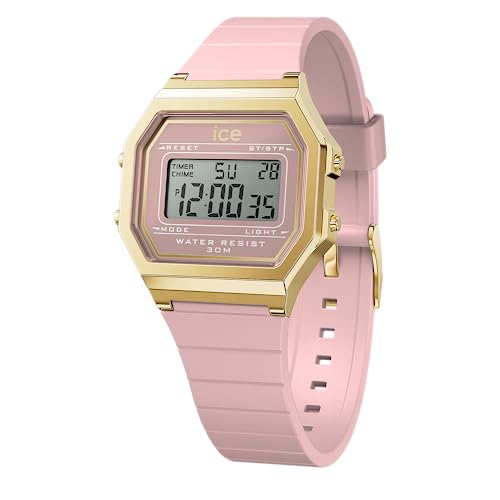 Ice-Watch - ICE digit retro Blush pink - Rosa Damenuhr mit Plastikarmband - 022056 (Small) von ICE-WATCH