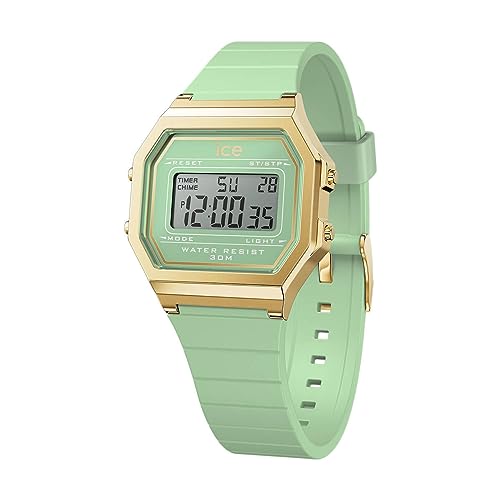 Ice-Watch - ICE digit retro Lagoon green - Grüne Damenuhr mit Plastikarmband - 022060 (Small) von ICE-WATCH