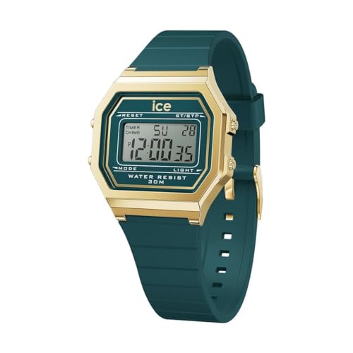 Ice-Watch - ICE digit retro Verdigris - Blaue Damenuhr mit Plastikarmband - 022069 (Small) von ICE-WATCH