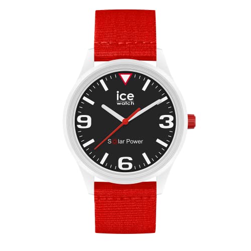 Ice-Watch - ICE solar power Red tide - Weiße Herrenuhr mit Tide oceanarmband - 020061 (Medium) von ICE-WATCH