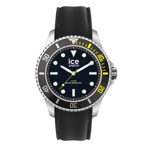 Ice-Watch - ICE steel Black yellow - Schwarze Herrenuhr mit Silikonarmband - 020377 (Medium) von ICE-WATCH