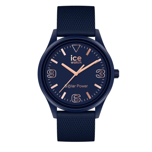 Ice-Watch - ICE solar power Casual blue RG - Blaue Herrenuhr mit Silikonarmband - 020606 (Medium) von ICE-WATCH