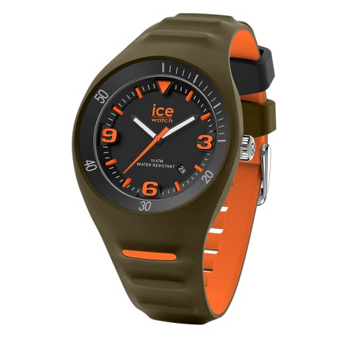 Ice-Watch - P. Leclercq Khaki orange - Grüne Herrenuhr mit Silikonarmband - 020886 (Medium) von ICE-WATCH