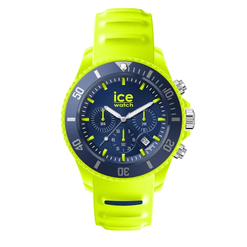 Ice-Watch - ICE chrono Yellow blue - Gelbe Herrenuhr mit Silikonarmband - Chrono - 021594 (Medium) von ICE-WATCH