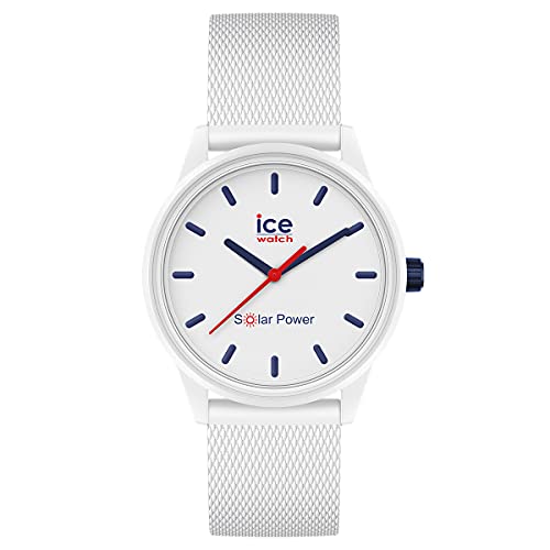 ICE-WATCH - ICE Solar Power Sailor Mesh - Weiße Damenuhr mit Silikonarmband - 018482 (Small) von ICE-WATCH