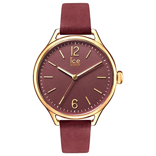 ICE-WATCH - ICE time Red Champagne - Rote Damenuhr mit Lederarmband - 013076 (Small) von ICE-WATCH
