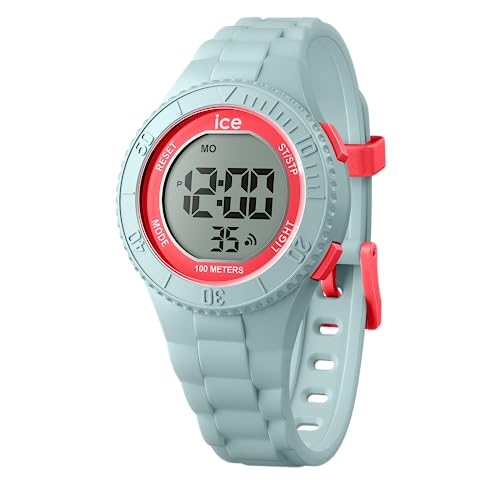 Ice-Watch - ICE digit Mint coral - Blaue Mädchenuhr mit Plastikarmband - 021617 (Small) von ICE-WATCH