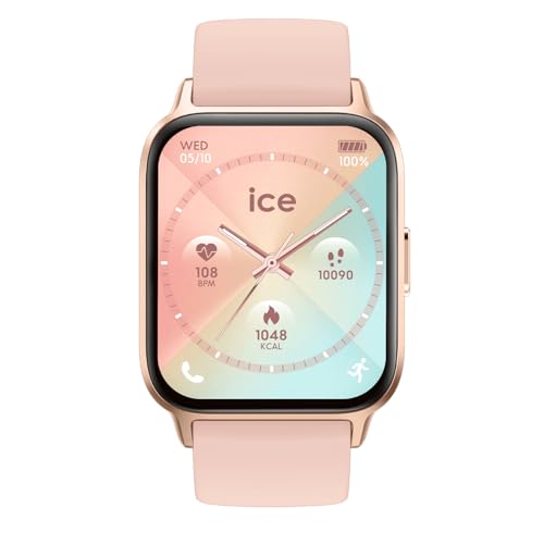 ICE-WATCH - Ice fit 1.0 Rose-Gold Nude AMOLED - Pink-Goldfarbene Connected Watch mit Silikonarmband - 024305 (1.78 Zoll) von ICE-WATCH