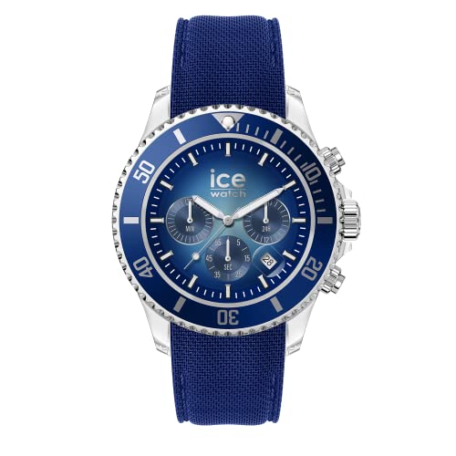 Ice-Watch - ICE chrono Deep blue - Blaue Herrenuhr mit Silikonarmband - Chrono - 021441 (Medium) von ICE-WATCH