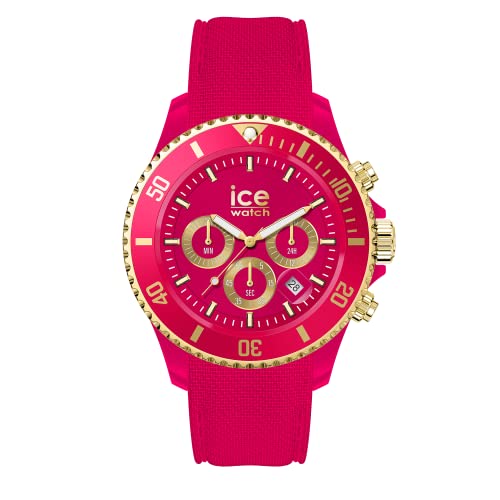 Ice-Watch - ICE chrono Pink - Rosa Damenuhr mit Silikonarmband - Chrono - 021596 (Medium) von ICE-WATCH