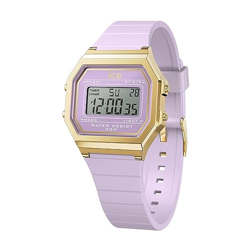 Ice-Watch - ICE digit retro Lavender petal - Lila Damenuhr mit Plastikarmband - 022061 (Small) von ICE-WATCH